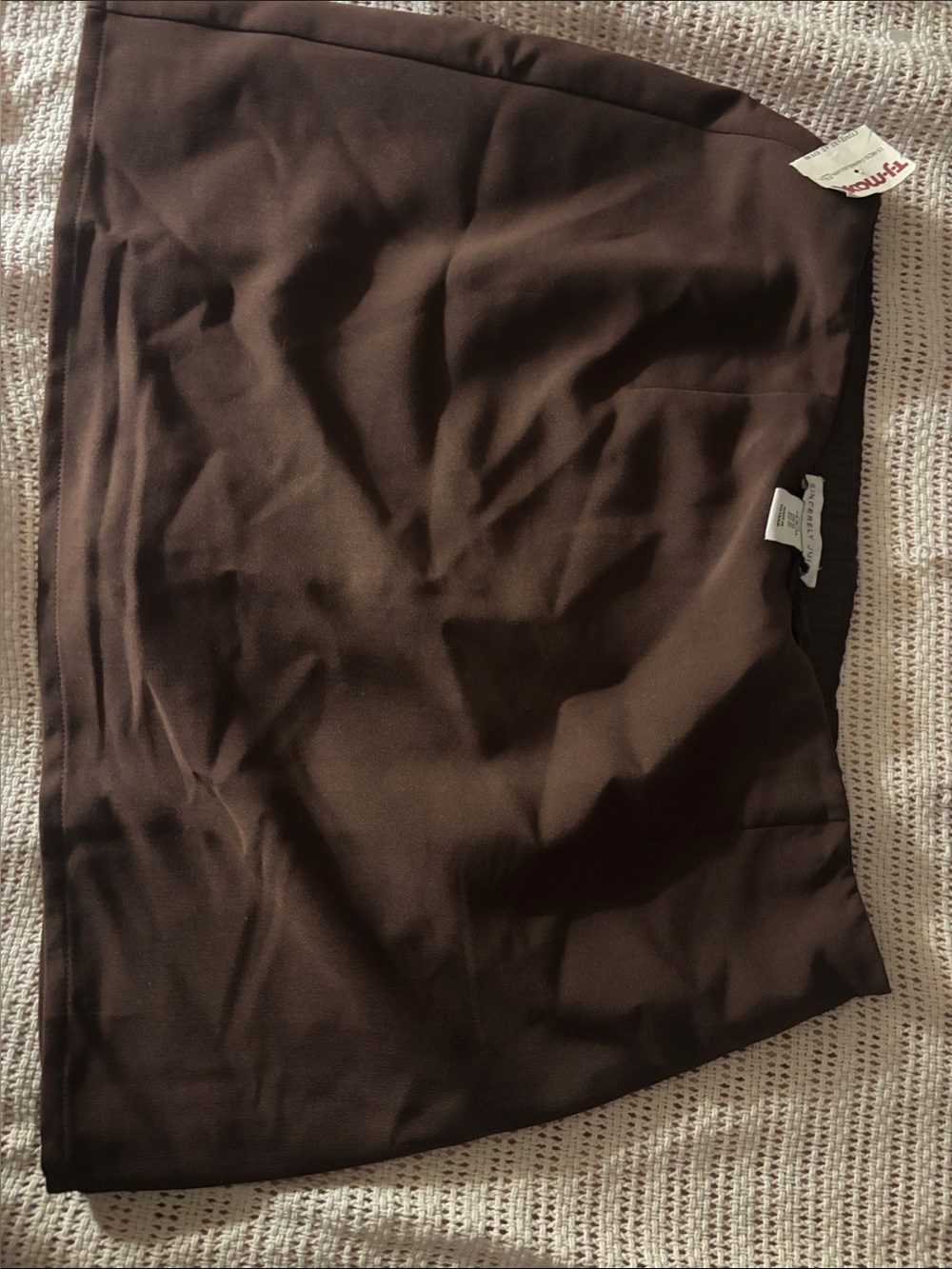 Trina Turk Dark Brown Stretch Pencil Skirt